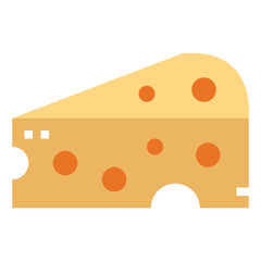 cheese flat icon style