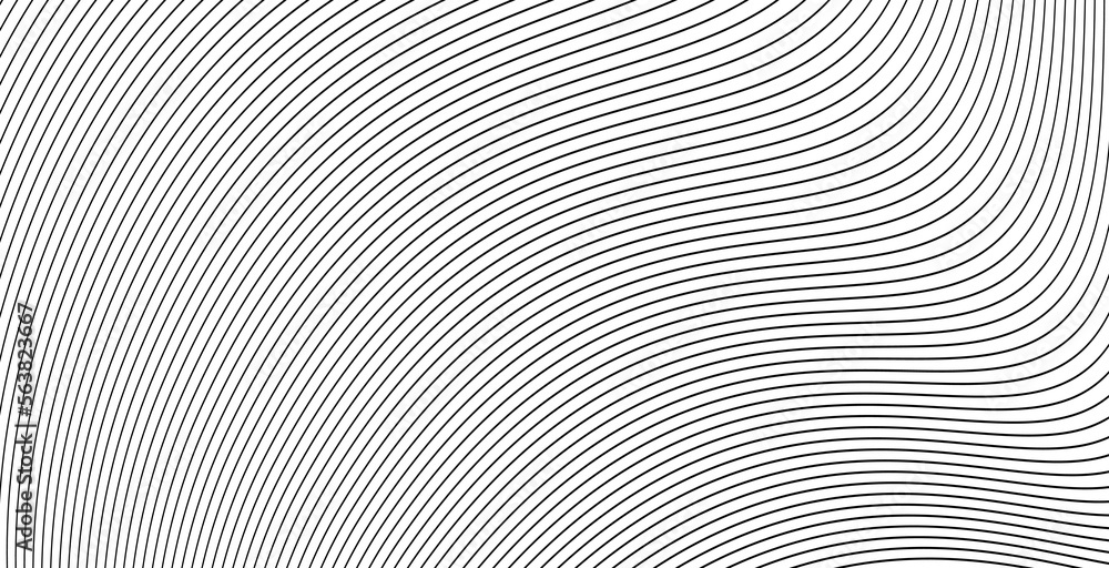 Poster wave lines pattern background vector or stripes 3d flow texture for abstract technology banner cover
