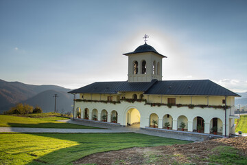 Naklejka premium Romania, Bistrita, Izvorul Tămăduirii Monastery, Salva , 2022