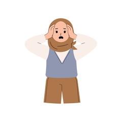 Stressed muslim Woman