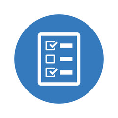 Fototapeta premium Priority checklist icon.