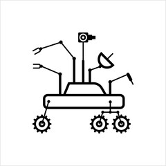 Rover Icon, Planet Rover Vehicle Icon