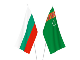 Bulgaria and Turkmenistan flags