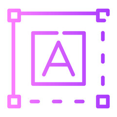 text gradient icon
