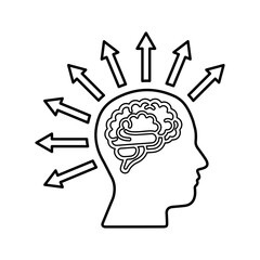 Potential, brainstorm icon.