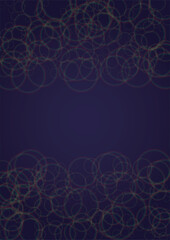 Vector Magical Gold Shine Background with Bokeh Blurred Glowing Circles on Black. Starlight Fog Texture. Glitter Holiday Print. Glowing Light on Dark Purple. Bokeh Background.