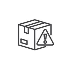 Product defect label line icon