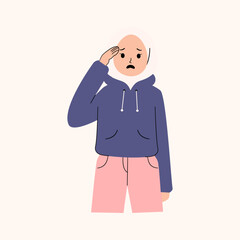 Stressed muslim Woman