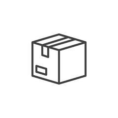 Product box line icon