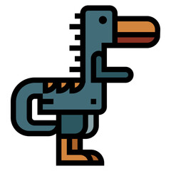 Suchomimus filled outline icon style