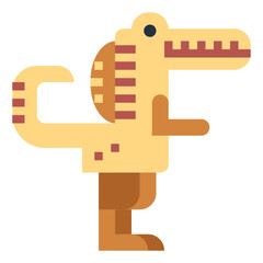 spinosaurus flat icon style