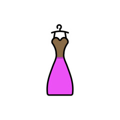 Women's Dress Icon vector design templates