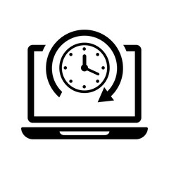 Duration, timing, web page icon.