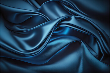 dark blue silk satin background wallpaper 4k detailed generative ai
