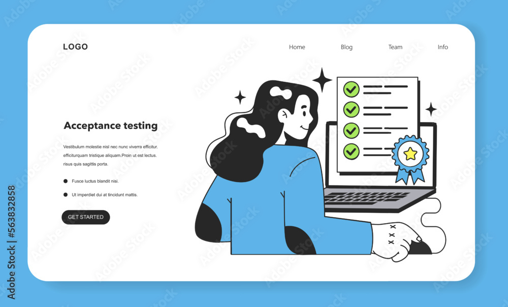 Poster acceptance testing technique web banner or landing page. software testing