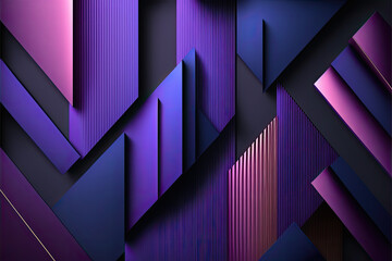 purple pink and blue Abstract geometric modern tech data background wallpaper generative ai
