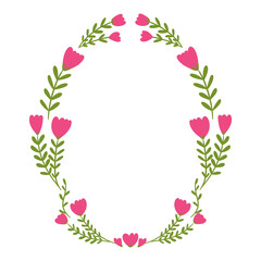 Cute Floral Easter Egg