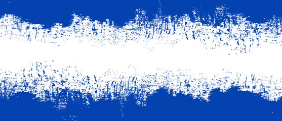 Navy blue brush stroke background. Blue ink splash on backdrop. Brush background for wallpaper, paint splatter template, dirt banner, watercolor design, dirty texture. Trendy brush background, vector