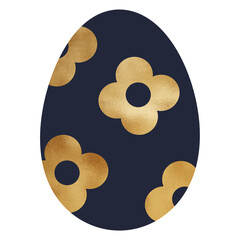 Elegant Floral Easter Egg