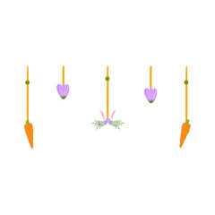 Carrot And Flower Hanging Decoration