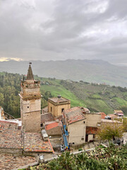 Fototapeta na wymiar view of Caccamo, Palermo, Sicily, Italy