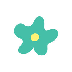 Green Blooming Flower
