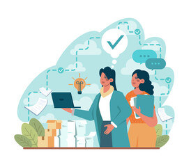 Expert concept. Professional business adviser provides solutions