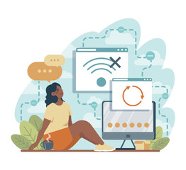 Going offline. Troubles with internet connection and disconnected device