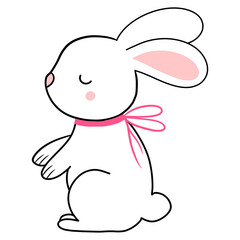 Cute White Rabbit