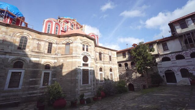Konstamonitou monastery at Saint Mount Athos in Greece