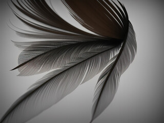 Feather background. Generative AI