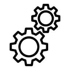 gear line icon