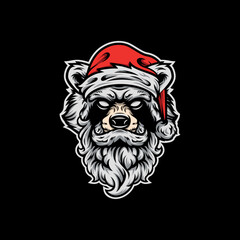 Christmas Racoon Logo