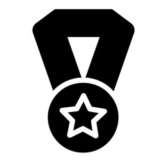 medal glyph icon