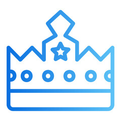 king gradient icon