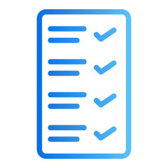 list gradient icon