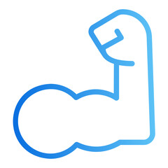 muscle gradient icon