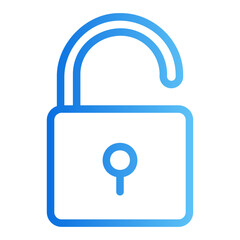 padlock gradient icon