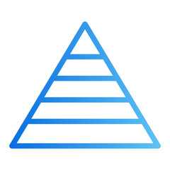 pyramid gradient icon