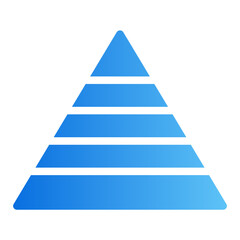 pyramid gradient icon