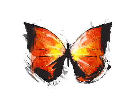 Watercolor Butterfly drawing, Painting of a butterfly, Watercolor Butterfly, Tansparent PNG, Butterfly