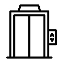 lift line icon illustration vector graphic