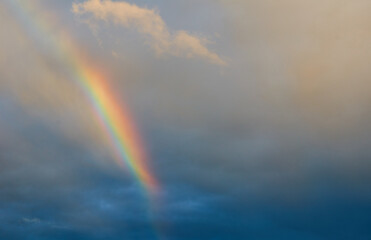 rainbow over the sky