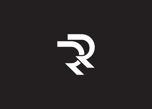 R R Logo initial letter design template logo design