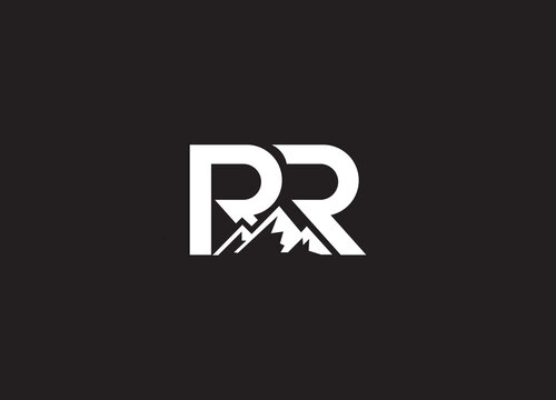 R R Logo initial letter design template logo design