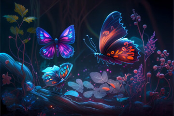 Beautiful fantasy/fairy-tale background/wallpaper/desktop, generative ai, digital art
