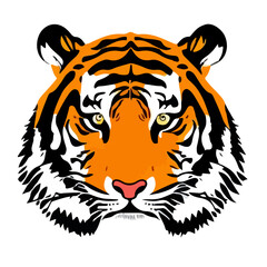 tiger head vector