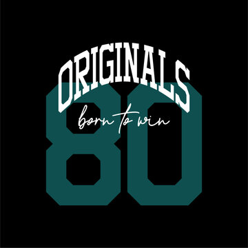 originals vector typography for t-shirt varsity clothing. perfect for simple t-shirt design printed