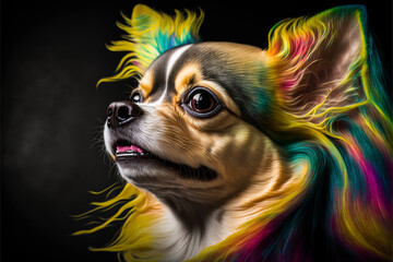 chihuahua colorful