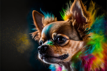 chihuahua colorful